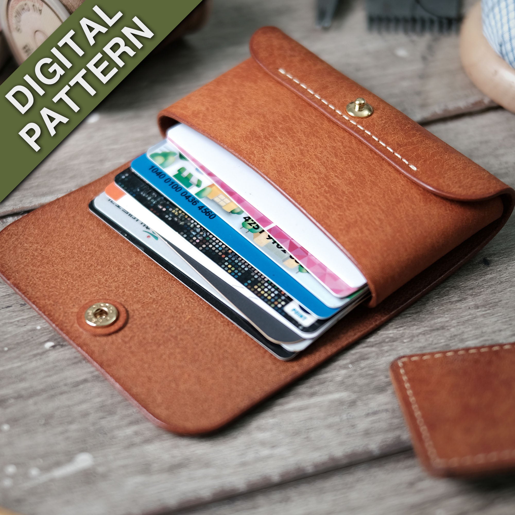 Business Card Wallet PDF Pattern Simple Structure With Versatile Uses