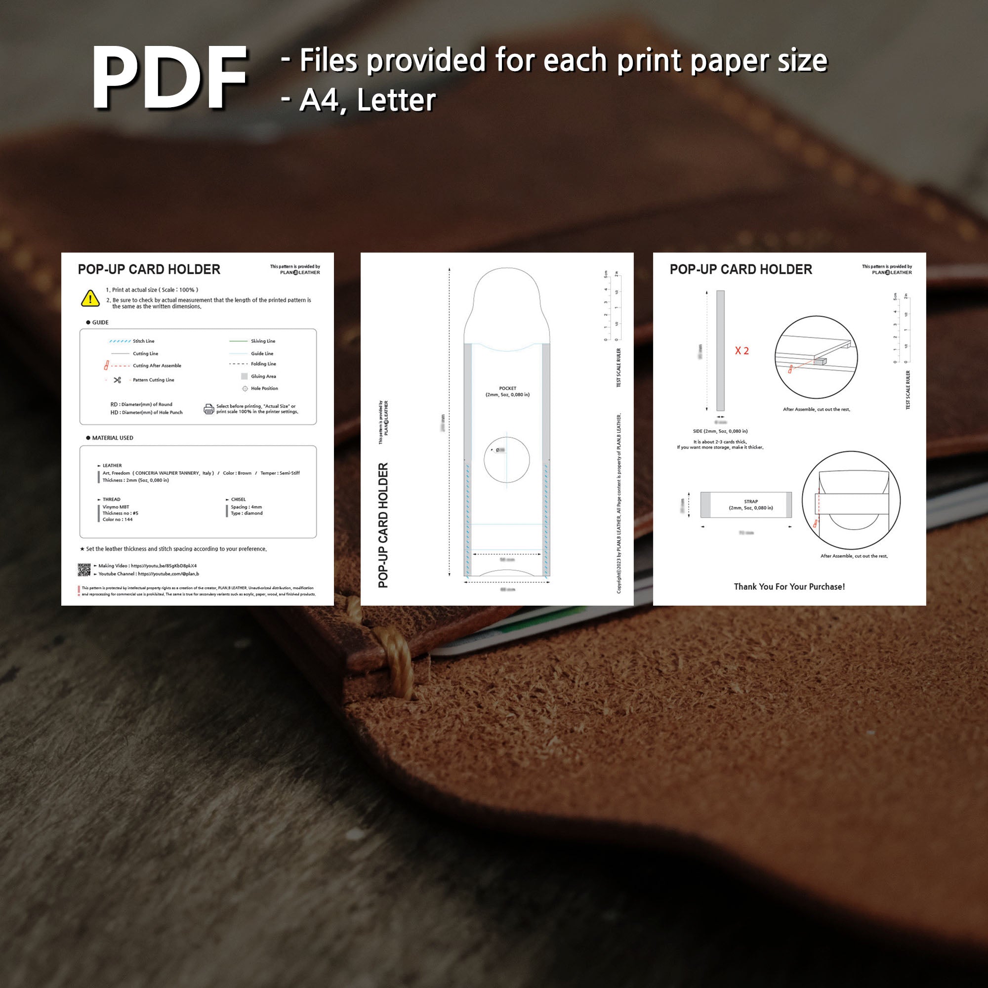 Pop-up Card Holder - Pattern