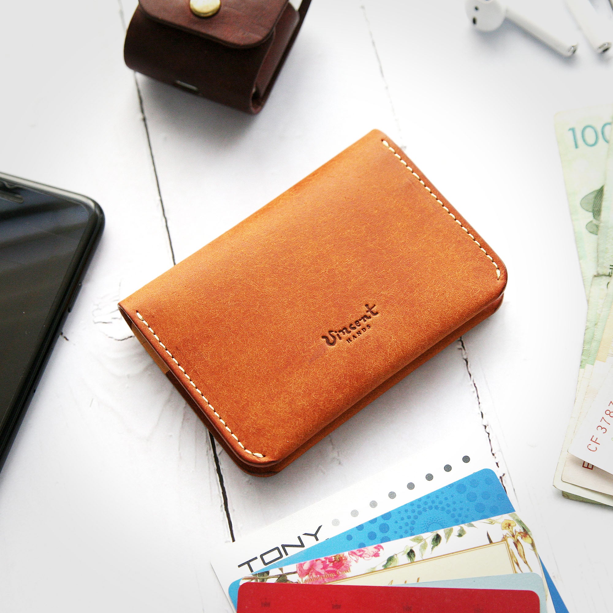 Concept image of the closed 6 Pocket Wallet, showcasing its minimalist and compact design.