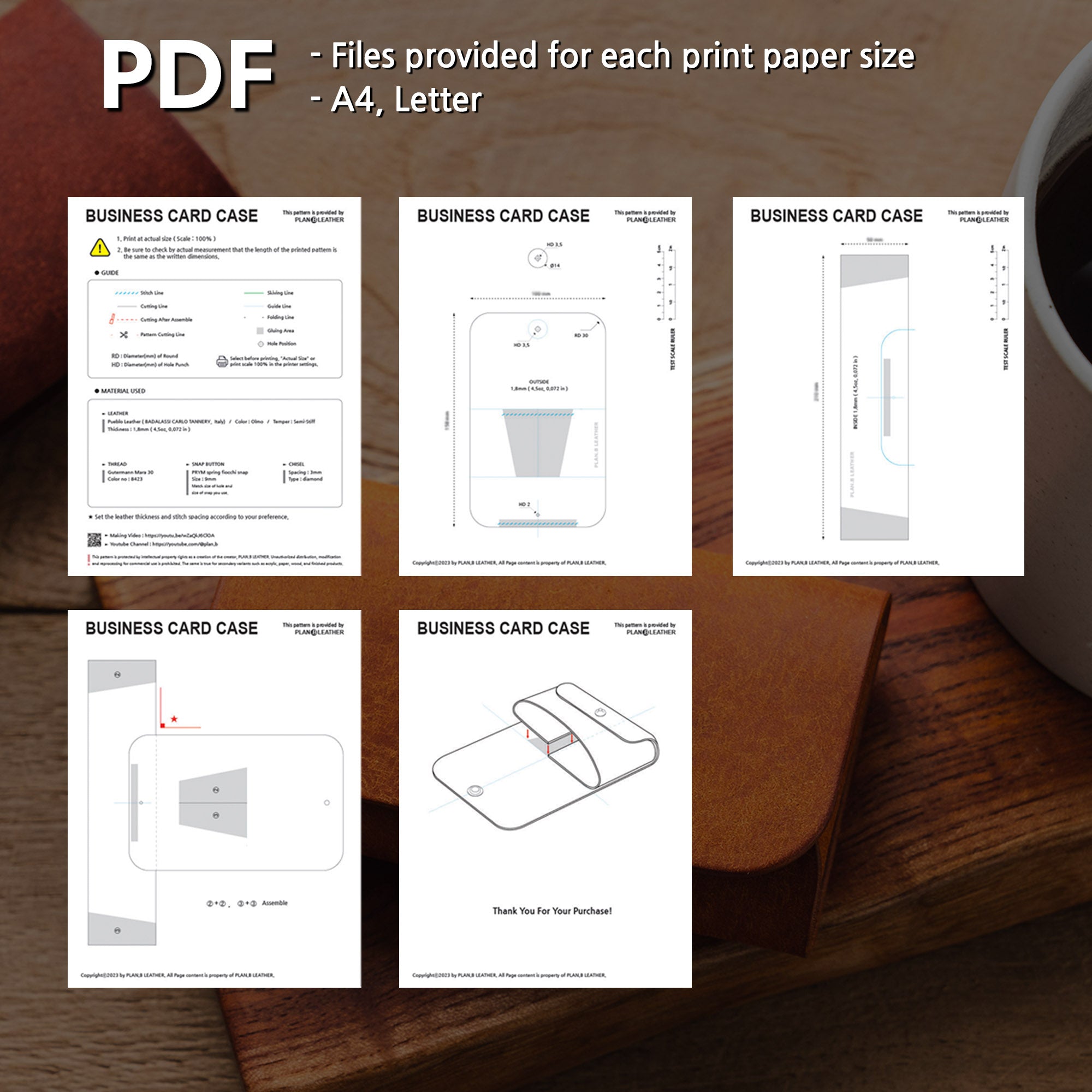 Business Card Holder - Pattern