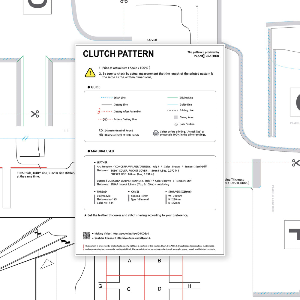 Briefcase PDF Pattern – Compact Design with Horizontal Strap Closure ...