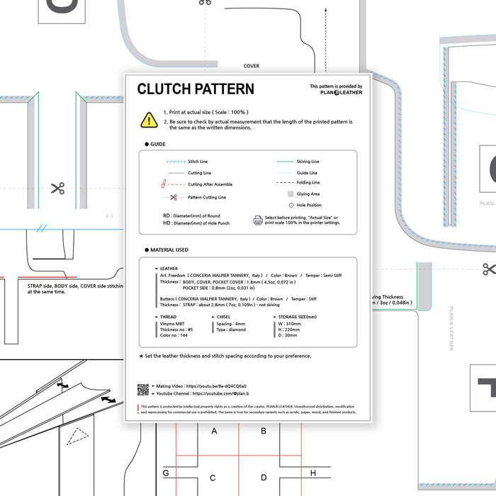 Briefcase PDF Pattern – Compact Design with Horizontal Strap Closure ...